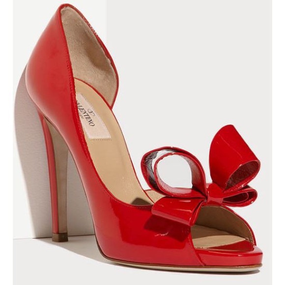 40 Red Valentino Couture Bow D’Orsay Pumps - Picture 2 of 16